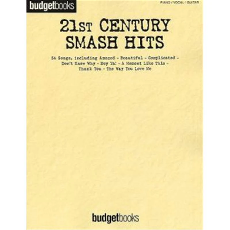 Compilation - Budgetbooks 21st Century Smash Hits P/V/G