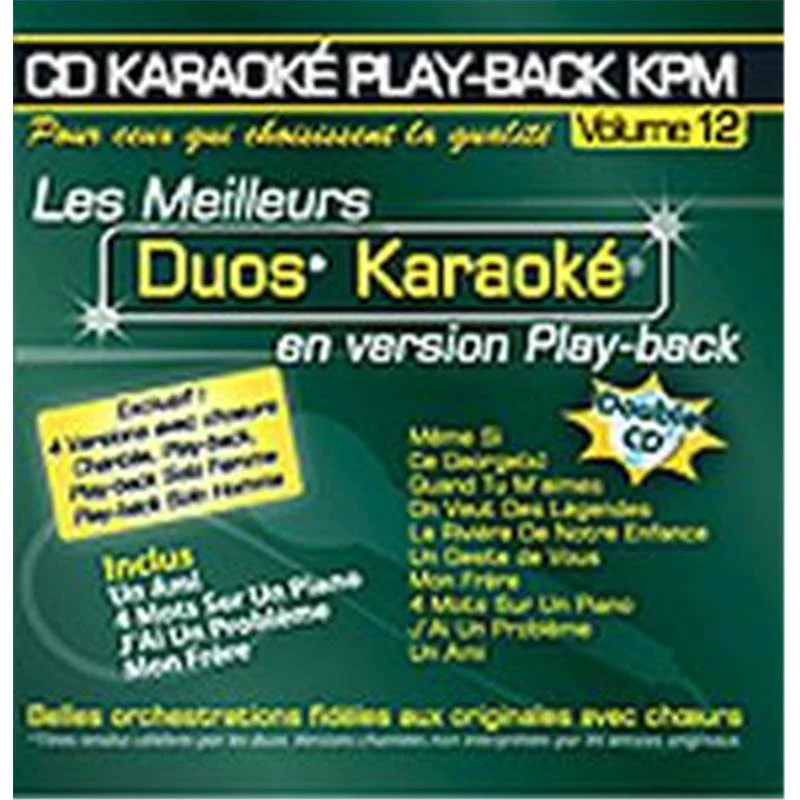 Compilation - Cd Double Karaoke Vol.12 Duos avec Choeurs (homme/femme) + Versions Chantees