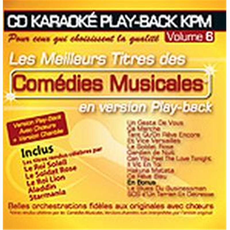 Compilation - Cd Karaoke Vol.06 Comedies Musicales avec Choeur + Versions Chantees