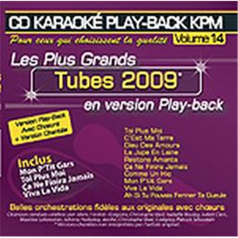 Compilation - Cd Karaoke Vol.14 Tubes 2009 avec Choeur + Versions Chantees
