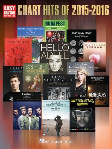 Compilation - Chart Hits Of 2015-2016 Easy Guitar Songbook