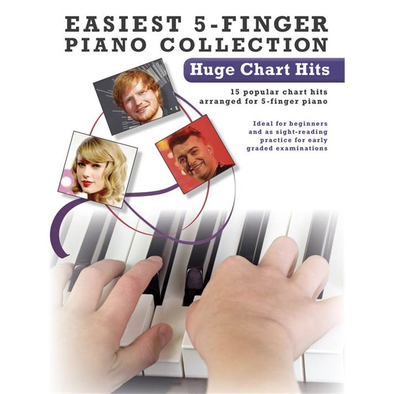 Compilation - Easiest 5-finger Piano Collection : Huge Chart Hits