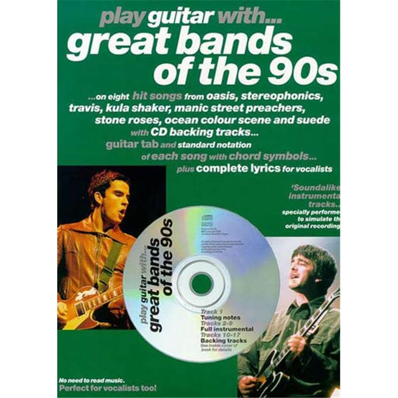 Compilation - Great Bands Of 90s Play Guitar With + Cd
