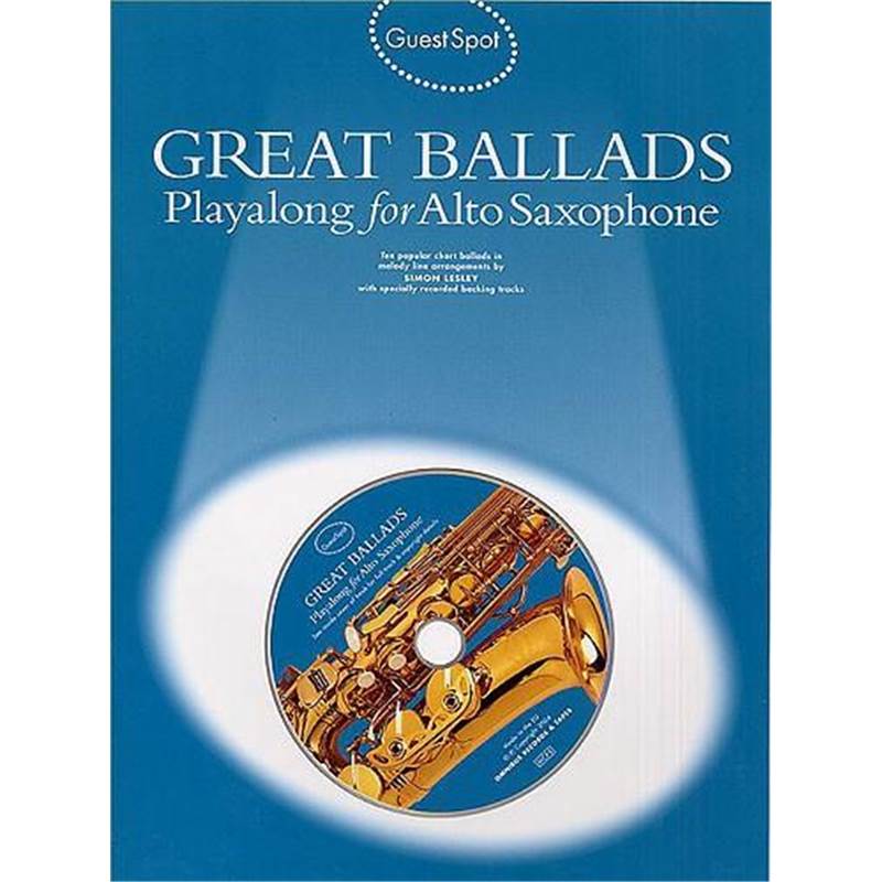 Compilation - Guest Spot Great Ballads Play Along For Alto Saxophone + Cd