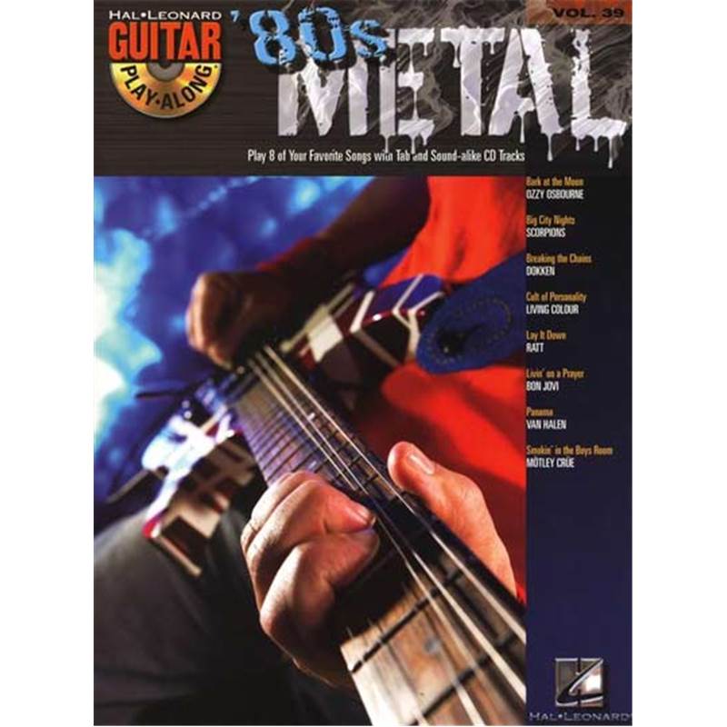 Compilation - Guitar Play Along Vol.039 80s Metal Guitar Tab. + Cd