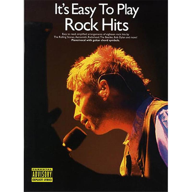 Compilation - It's Easy To Play Rock Hits Piano Facile/voix/guitare