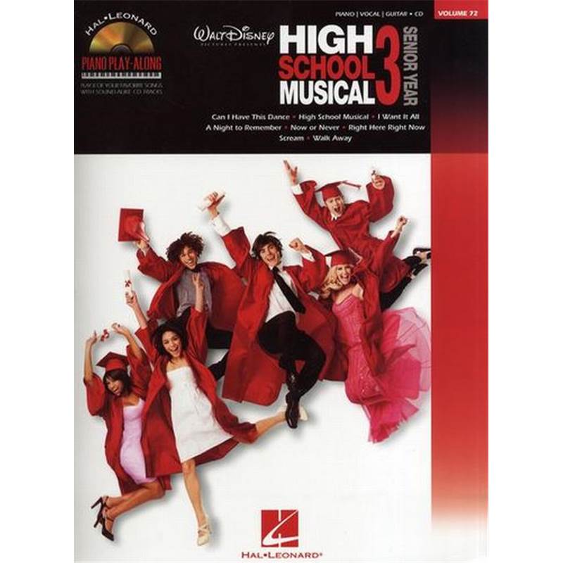Compilation - Piano Play Along Vol.072 High School Musical 3 + Cd
