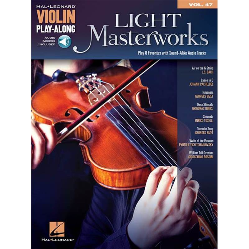 Compilation - Violin Play Along Vol.047 Light Masterworks avec accès audio