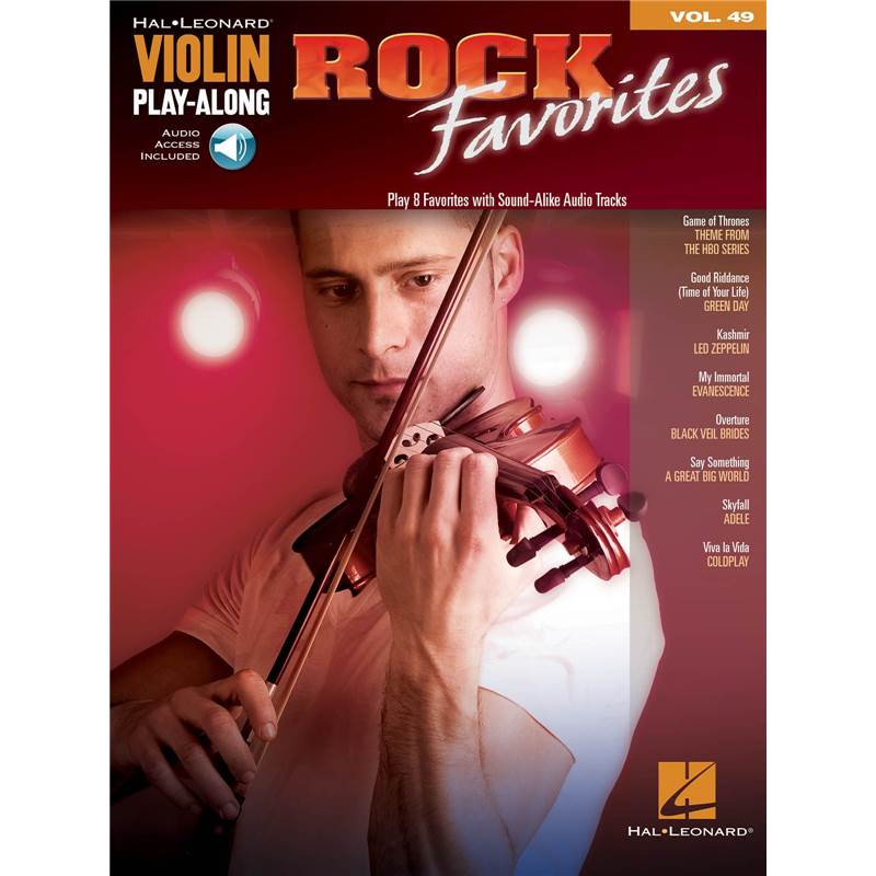 Compilation - Violin Playalong Vol.049 Rock Favorites + Audio Online Access