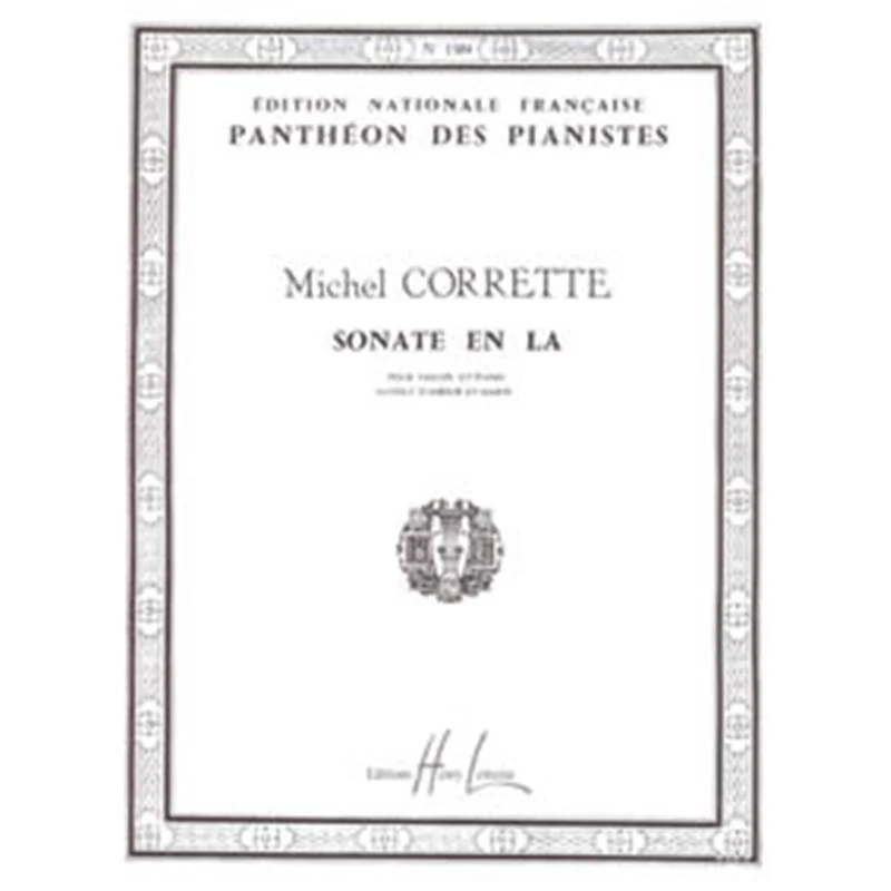 Corrette Michel - Sonate en la Maj. - Violon et Piano