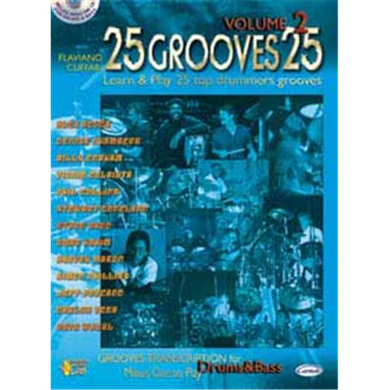 Cuffari Flaviano - 25 Grooves For Drummers Vol.2 + Cd