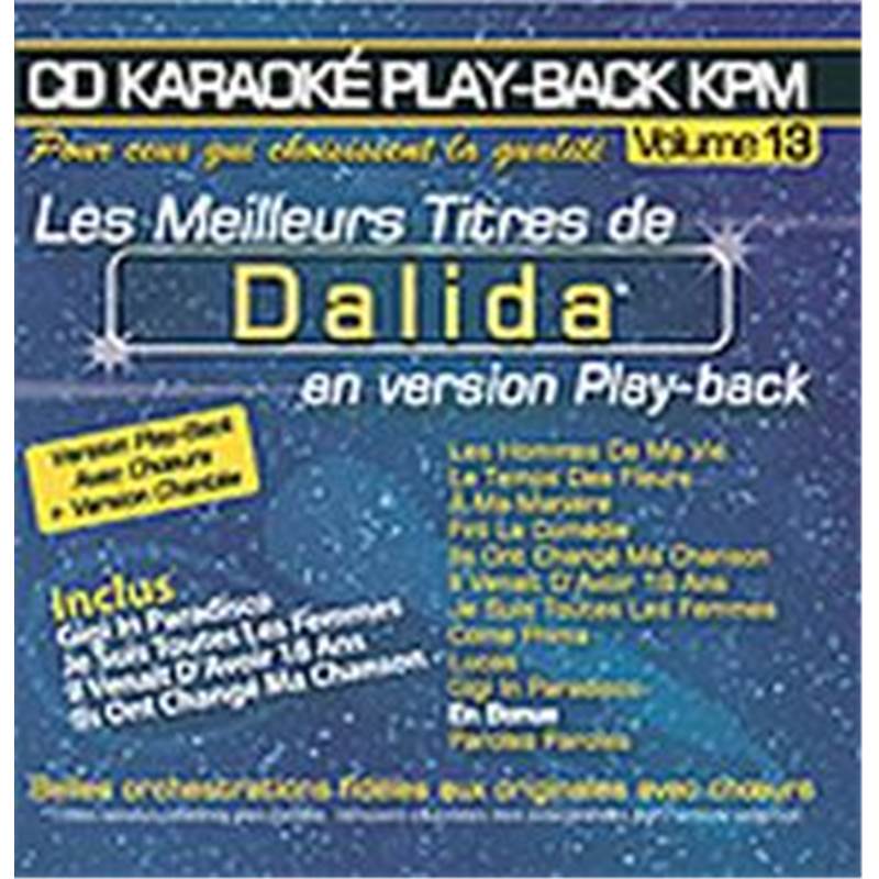 Dalida - Cd Karaoke Vol.13 avec Choeur + Versions Chantees