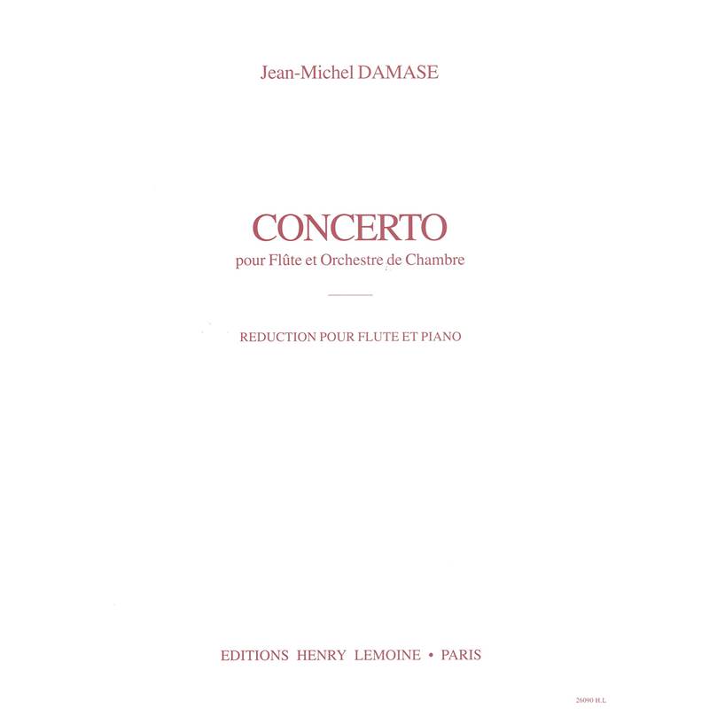Damase Jean-Michel - Concerto pour Flute et Orchestre de Chambre - Flute et Piano (reduction)