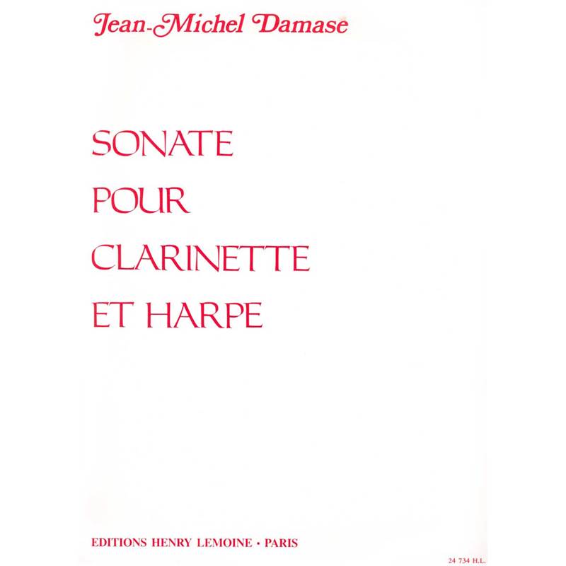 Damase Jean-Michel - Sonate - Clarinette et Harpe