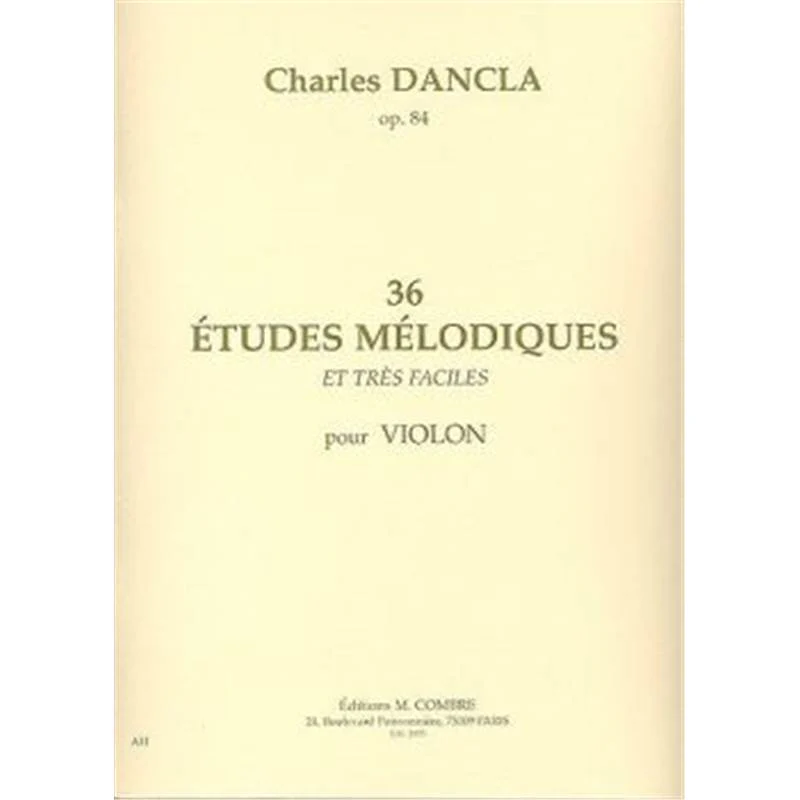 Dancla Charles - 36 Etudes Melodiques Op.84