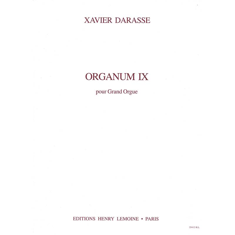 Darasse Xavier - Organum Ix - Orgue