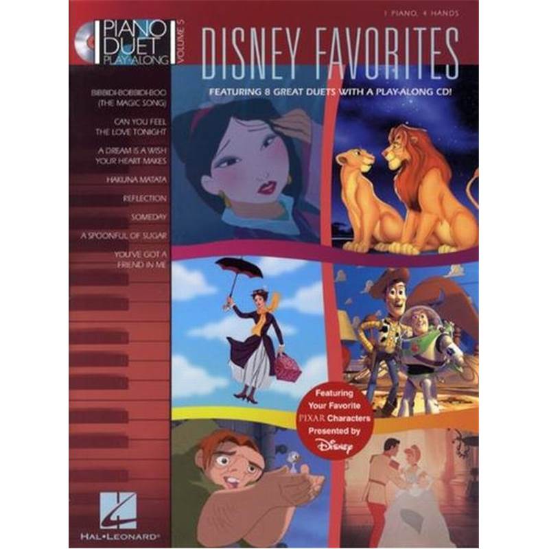 Disney - Piano Duet Play Along Vol.05 Disney Favorites + Cd