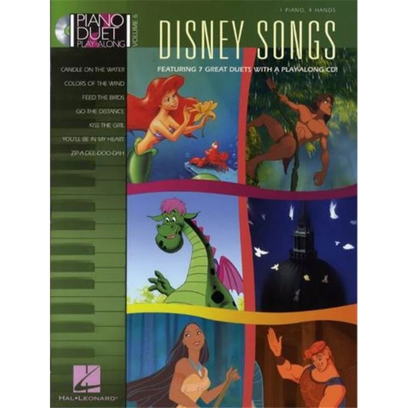 Disney - Piano Duet Play Along Vol.06 Disney Songs + Cd