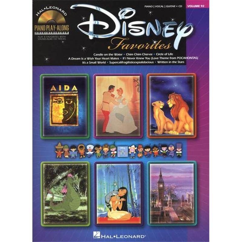 Disney - Piano Play Along Vol.092 Disney Favorites + Cd