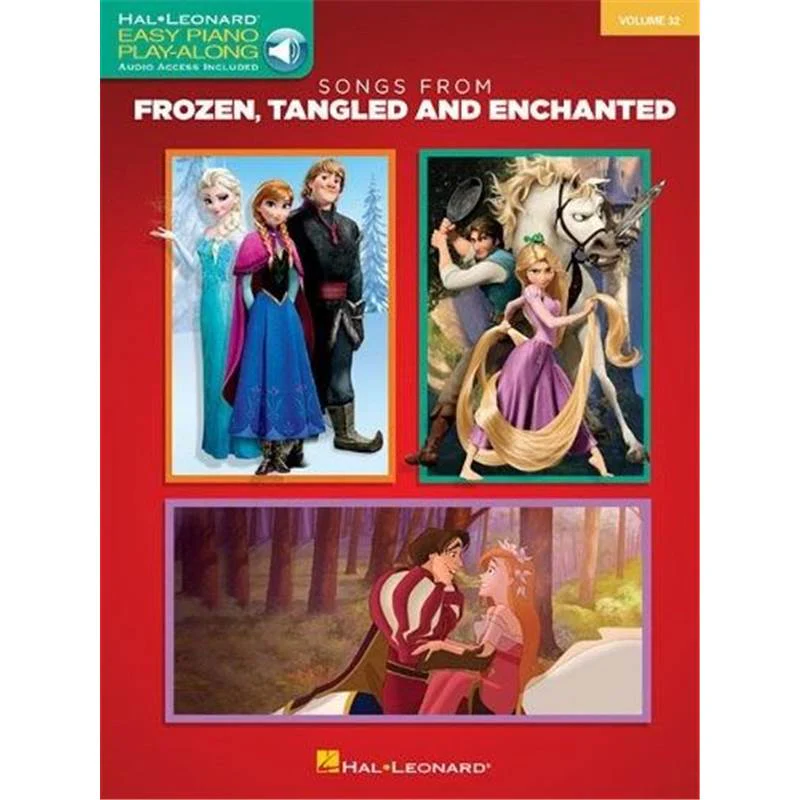 Disney - Play-along 32 Songs From Frozen Tangled And Enchanted Easy Piano +cd