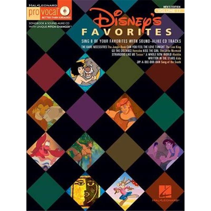 Disney - Pro Vocal For Men Singers Vol.17 Disney Favourites + Cd