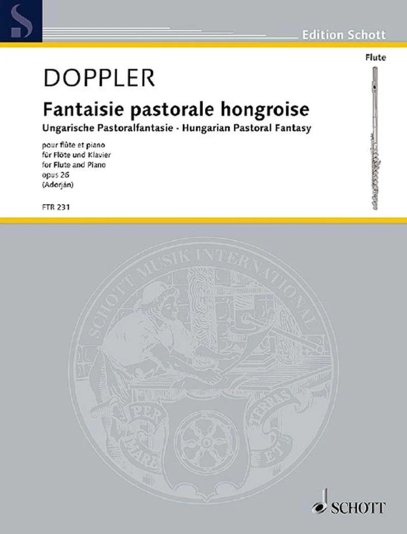 Doppler Franz - Fantaisie Pastorale Hongroise Op.26 Nouvelle Version - Flute Traversiere et Piano