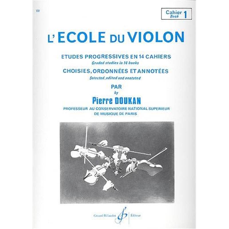 Doukan Pierre - L'ecole du Violon Vol.1 Etudes Progressives