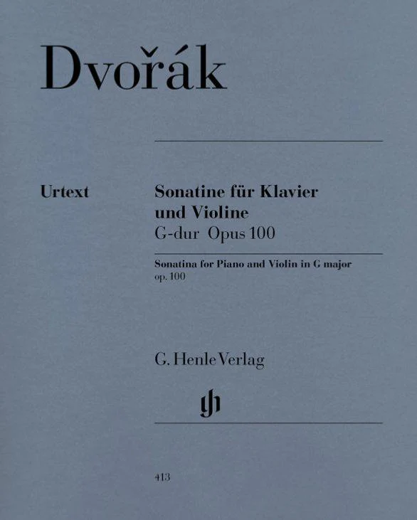 Dvorak Anton - Sonatine Op.100 en Sol Majeur - Violon et Piano