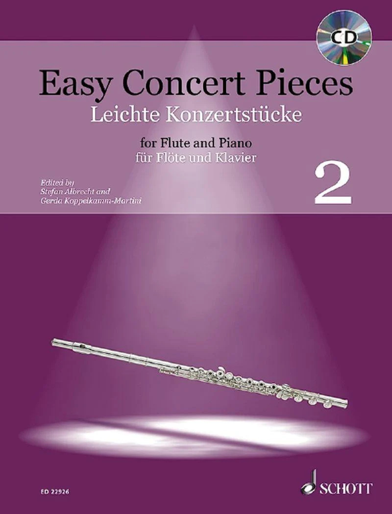 Easy Concert Pieces Vol.2 +cd - Flute Traversiere et Piano