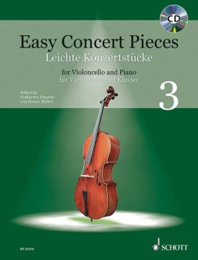 Easy Concert Pieces Vol.3 +cd - Violoncelle et Piano