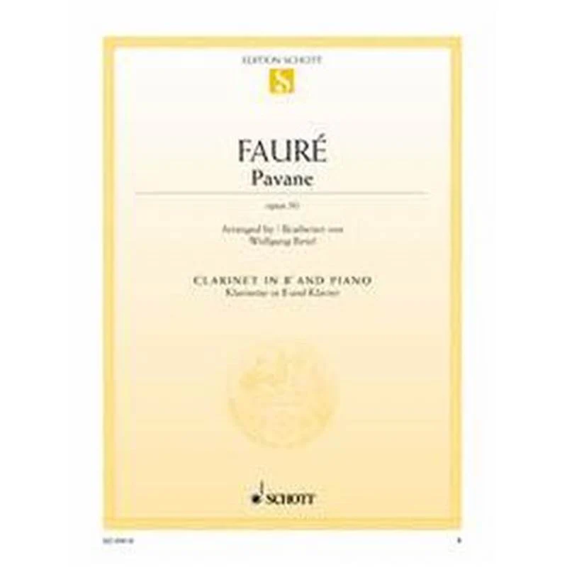 Faure Gabriel - Pavane Op.50 Clarinette (sib)/piano