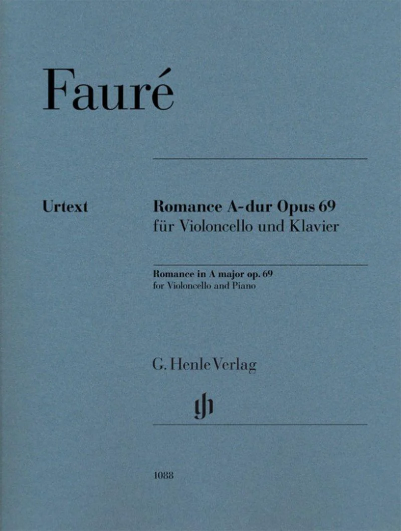 Faure Gabriel - Romance Opus 69 en la Majeur - Violoncelle et Piano