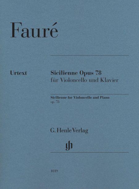 Faure Gabriel - Sicilienne Op.78 - Violoncelle et Piano