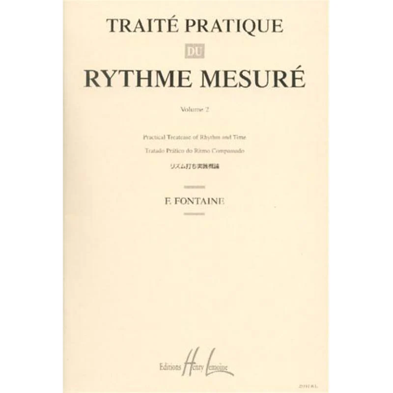 Fontaine Fernand - Traite du Rythme Vol.2 - Formation Musicale