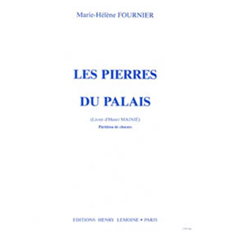 Fournier Mh - Pierres du Palais - 5 Choeurs D'enfants et Ensemble (conducteur)