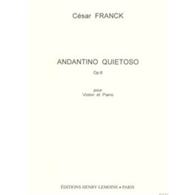 Franck Cesar - Andantino Quietoso Op.6 - Violon et Piano