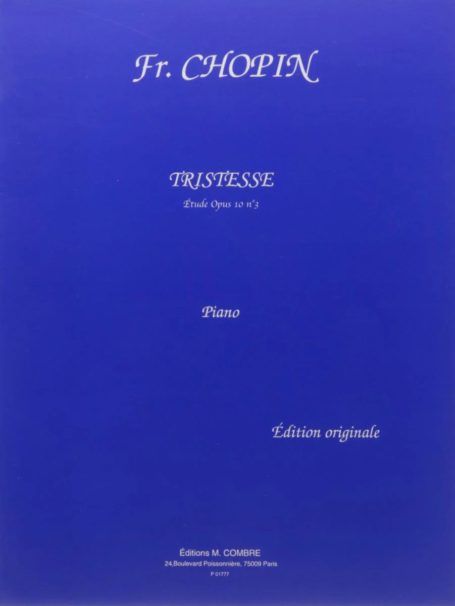 Frederic Chopin - Tristesse Op.10 N°3 - Piano