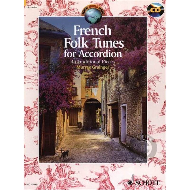 French Folk Tunes +cd (45 Pieces Traditionnelles Francaises) - Accordeon