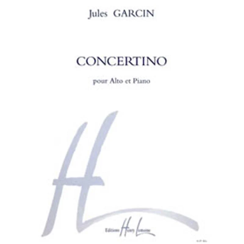 Garcin Jules - Concertino Op.19 - Alto et Piano