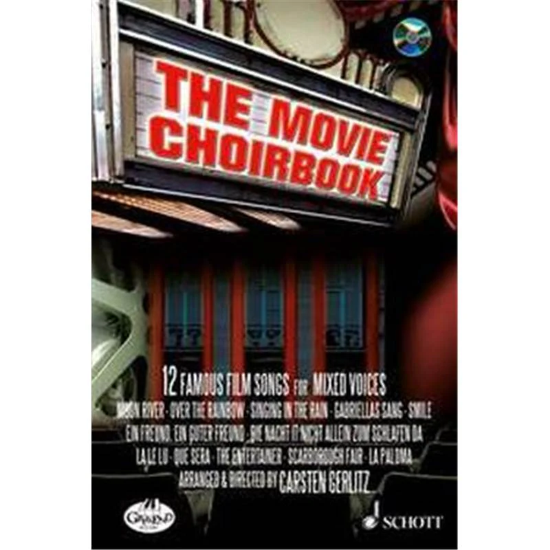 Gerlitz Carsten - The Movie Choirbook Chant(satb) Musiques de Films Chant(satb) + Cd
