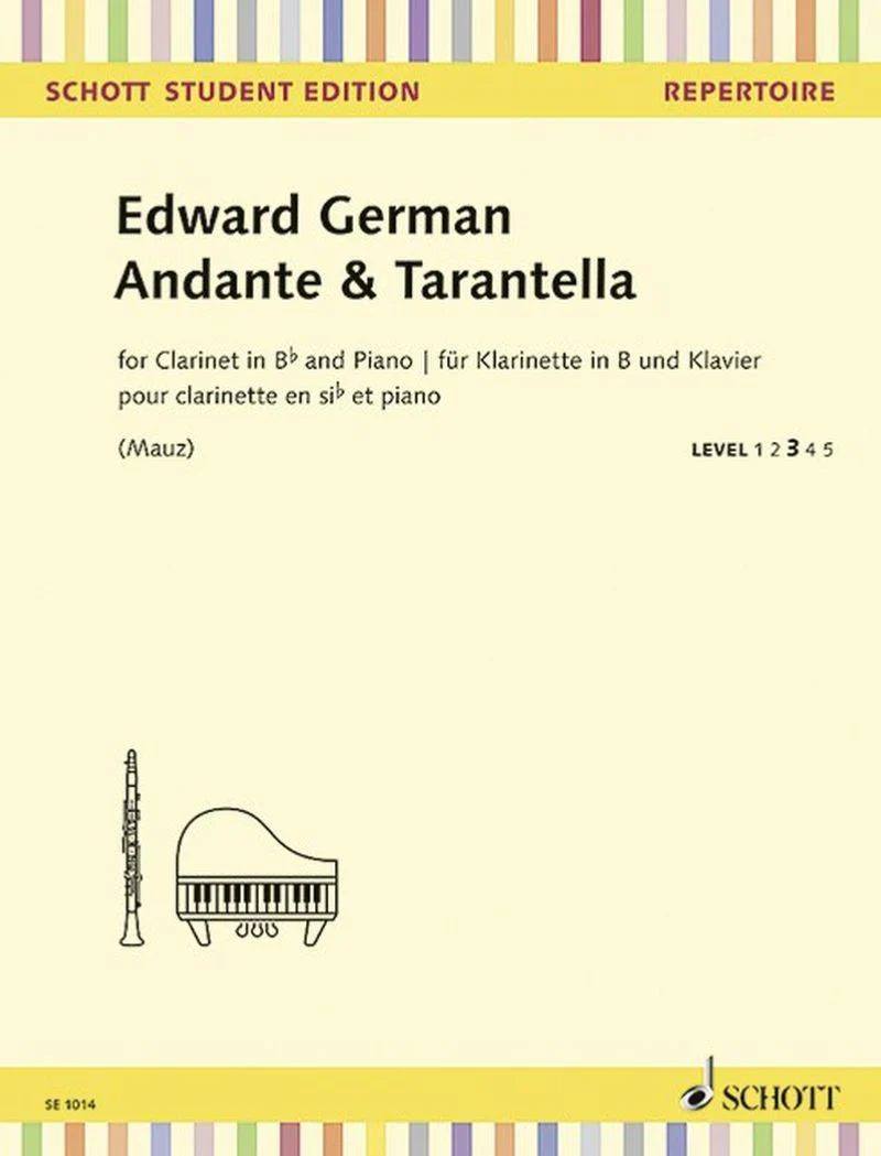 German Edward - Andante et Tarantella - Clarinette Sib et Piano