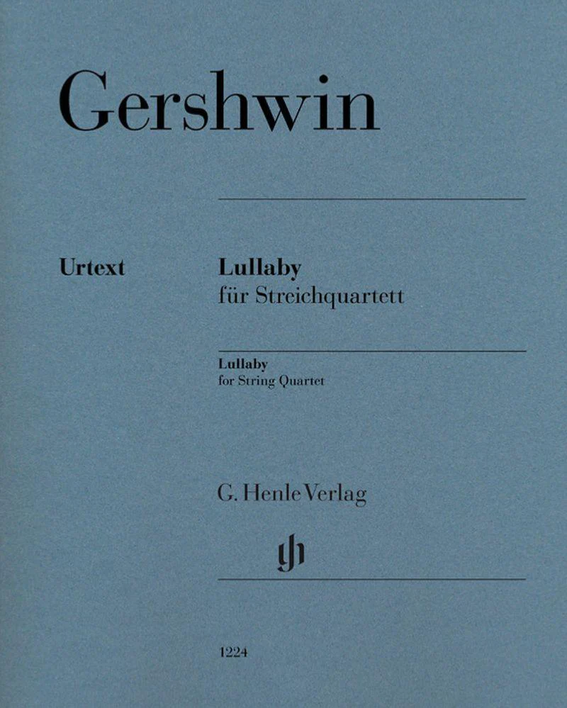 Gershwin George - Lullaby (berceuse) - Quatuor A Cordes (parties Separees)