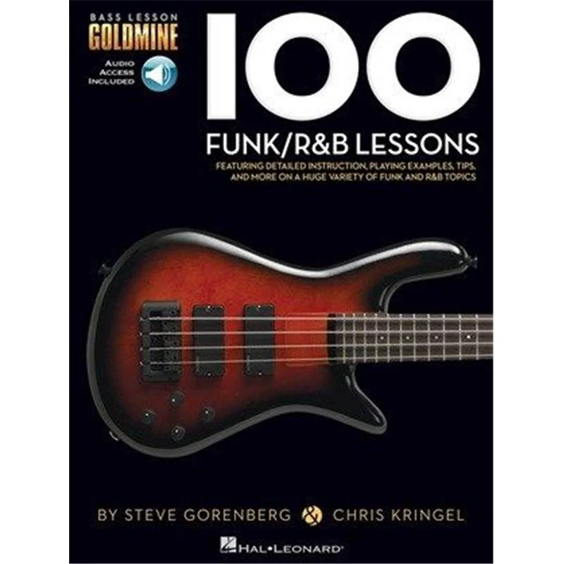 Gorenberg / Kringel - 100 Funk/r&b Lessons Bass Lesson Goldmine Series + Audio Access