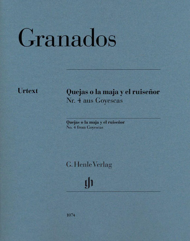 Granados Enrique - Goyescas No4 : Quejas O la Maja Y El Ruisenor - Piano