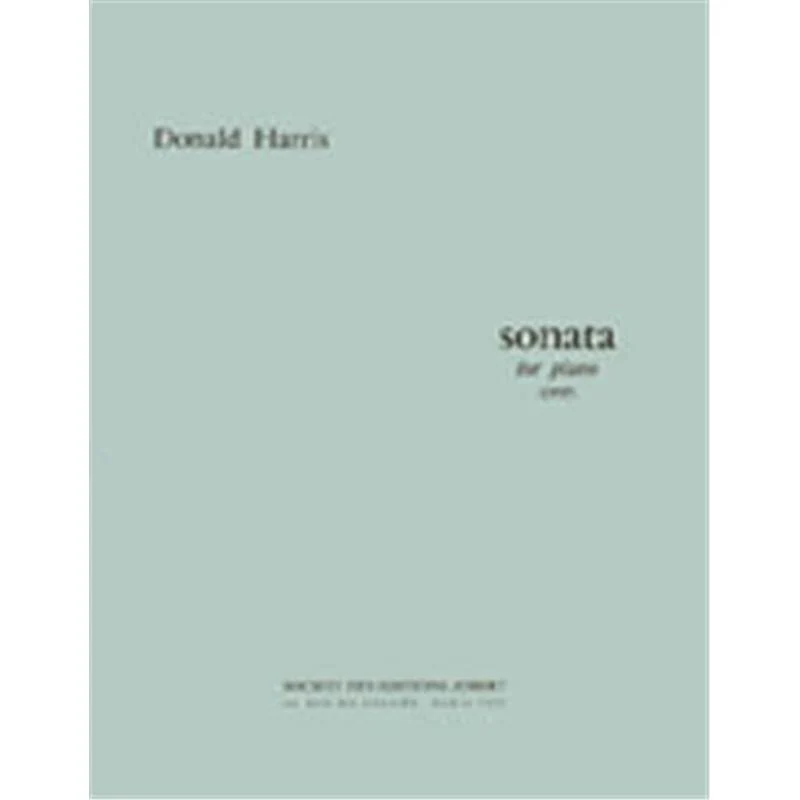 Harris Donald - Sonate pour Piano - Piano