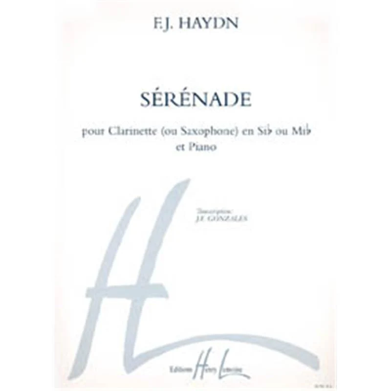 Haydn Joseph - Serenade - Clarinette Sib ou Saxophone Mib et Piano