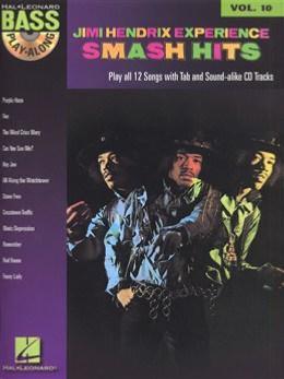 Hendrix Jimi - Bass Play-along Vol.10 Jimi Hendrix Smash Hits avec accès audio