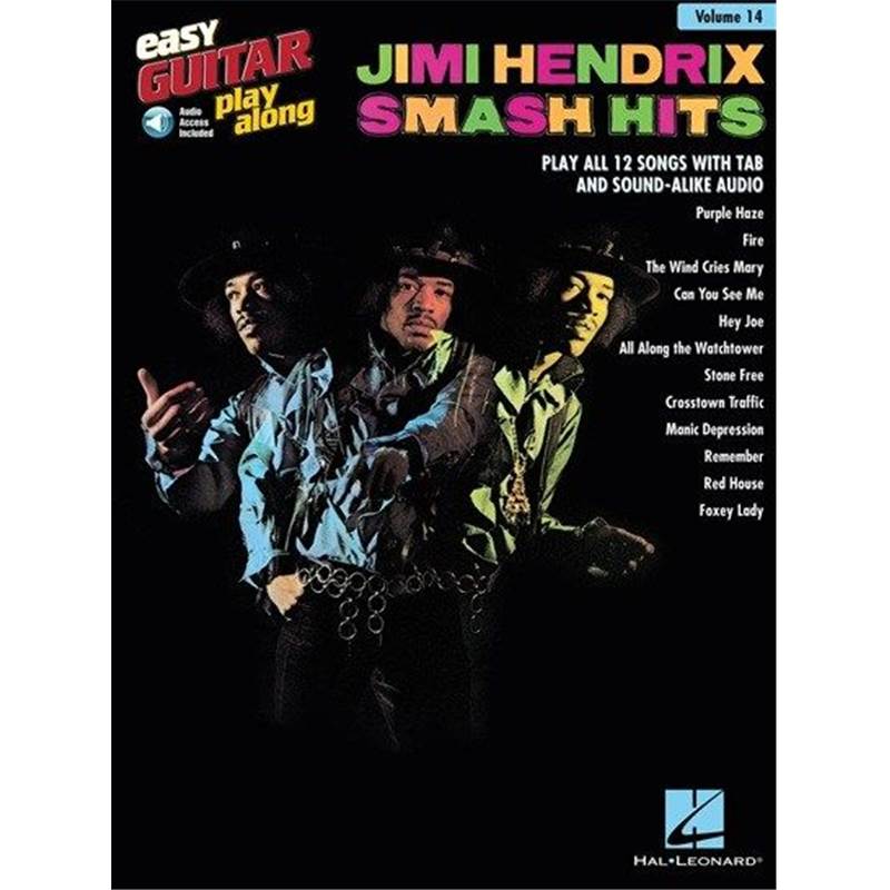 Hendrix Jimi - Easy Guitar Play-along Vol.014 Smash Hits + Audio Online Access