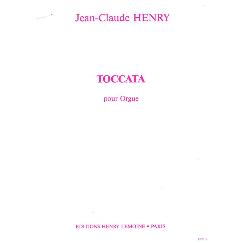 Henry Jean-claude - Toccata - Orgue