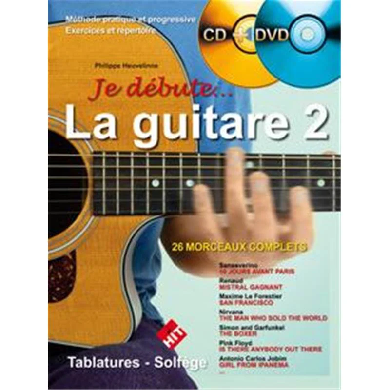 Heuvelinne Philippe - Je Debute ...la Guitare Vol.2 + Cd + Dvd